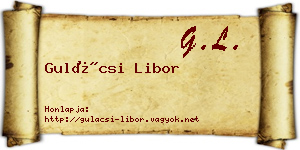 Gulácsi Libor névjegykártya